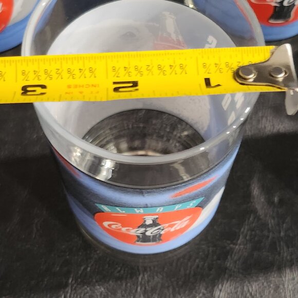 Set of 6 1980's 16 oz Always Cool Coca-Cola, Polar Bear Glass - Picture 7 of 7